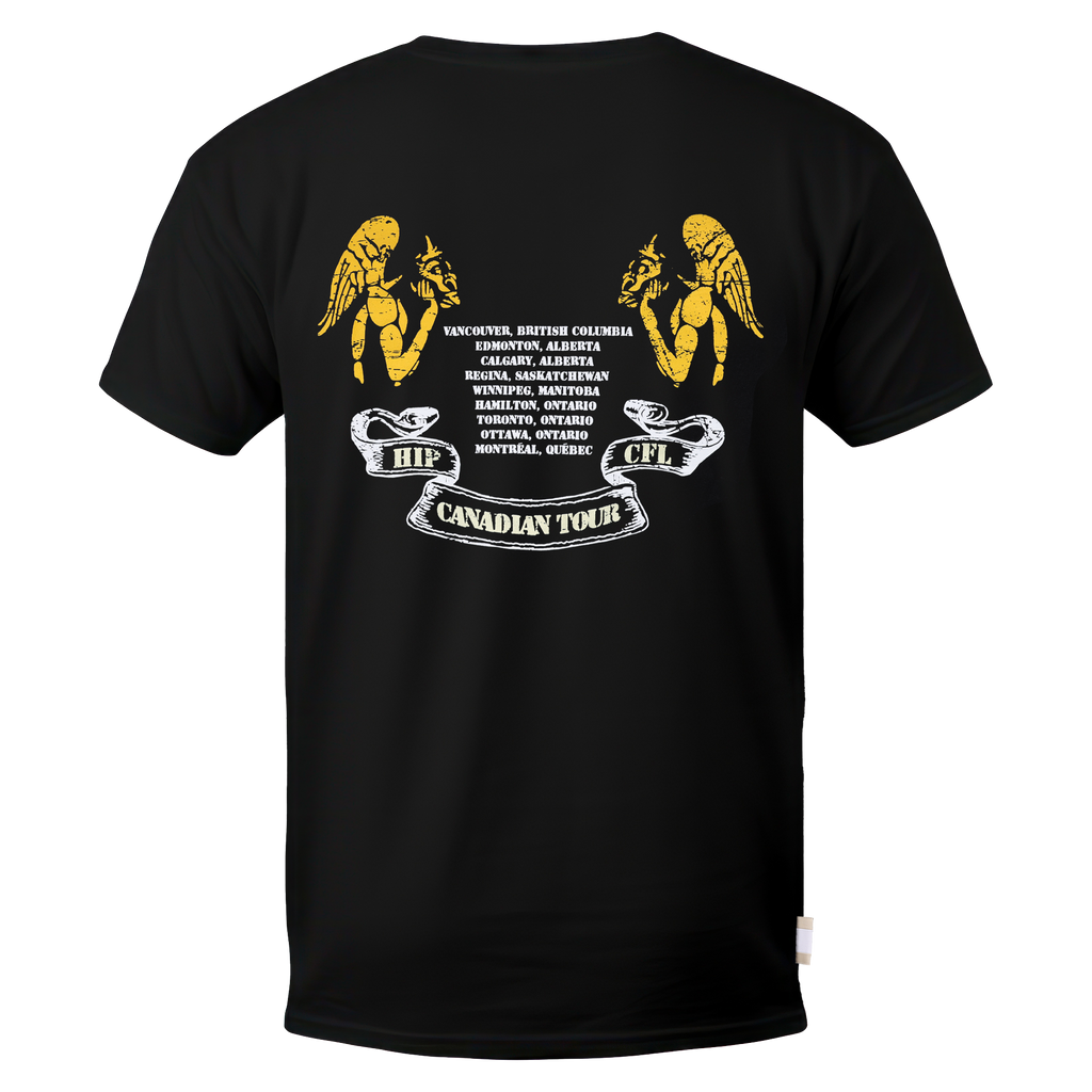 The Tragically Hip x Hamilton Tiger-Cats x Province of Canada Tour Unisex T-Shirt