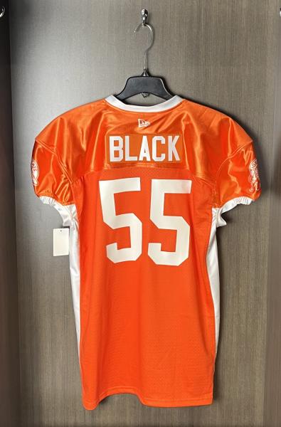 2024 Orange Warmup Jersey Black #55 3XL 