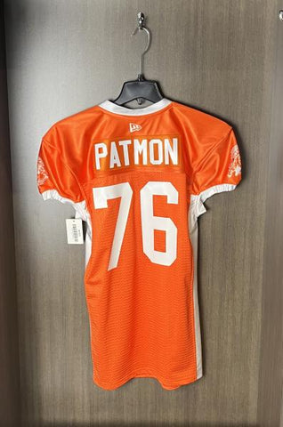 2024 Orange Warmup Jersey Patmon #76 XL