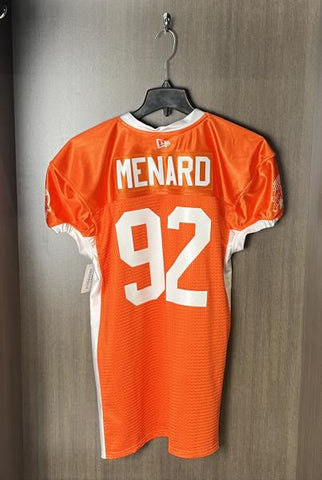 2024 Orange Warmup Jersey Menard #92 2XL