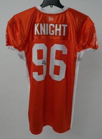 2024 Autographed Orange Warmup Jersey	Knight	#96	2XL