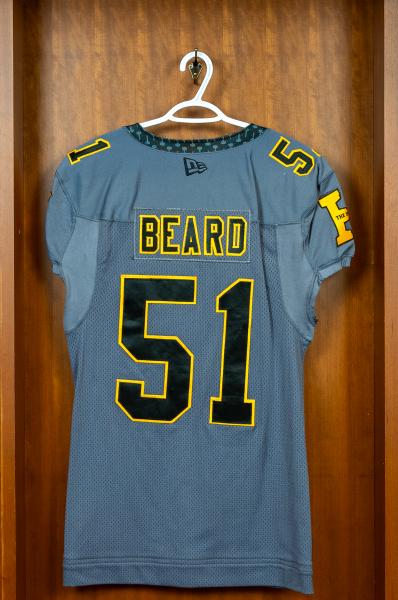 AUTHENTIC GAME WORN JERSEY	BEARD	#51	size	48