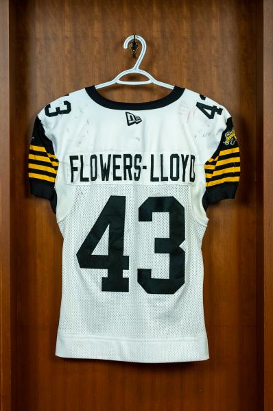 AUTHENTIC GAME WORN JERSEY	FLOWERS-LLOYD	#43	size	44