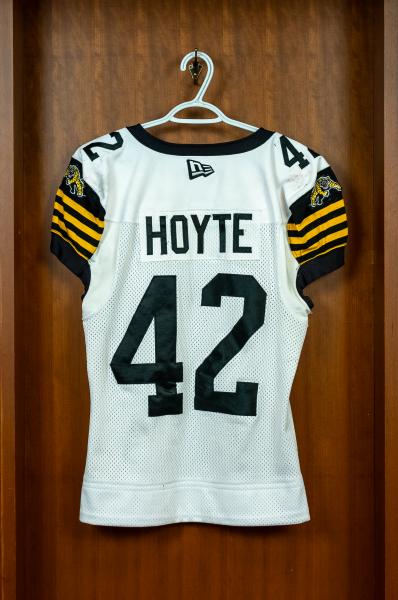 AUTHENTIC GAME WORN JERSEY	HOYTE	#42	size	44