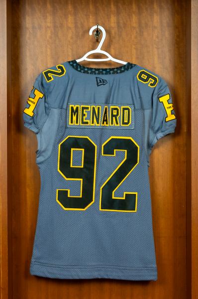 AUTHENTIC GAME WORN JERSEY	MENARD	#92	size	46