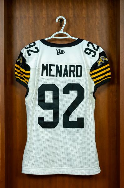 AUTHENTIC GAME WORN JERSEY	MENARD	#92	size	46