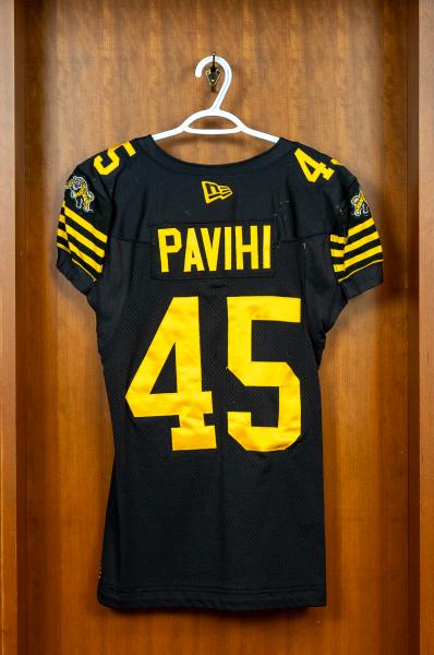 AUTHENTIC GAME WORN JERSEY	PAVIHI	#45	size	44