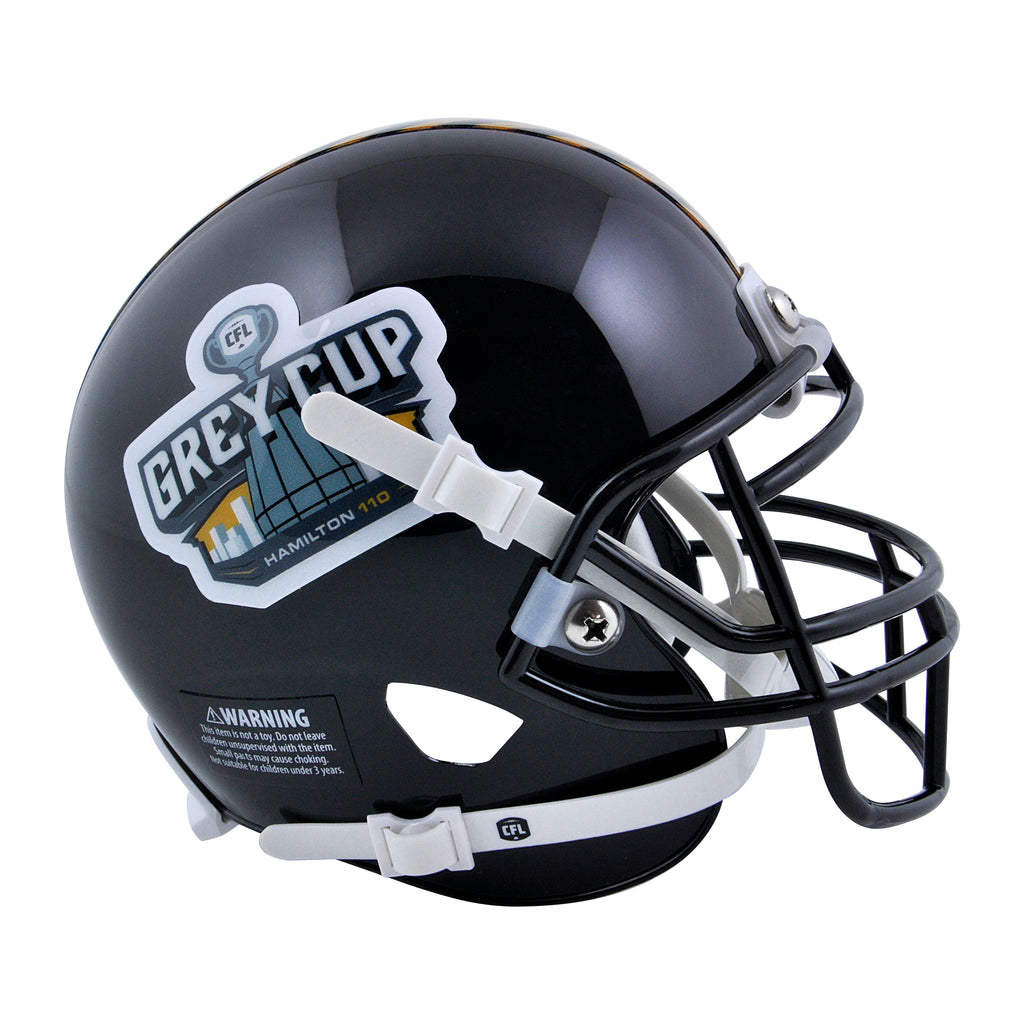 cfl football helmets Grey Cup Mini Helmet – Tiger-Cats