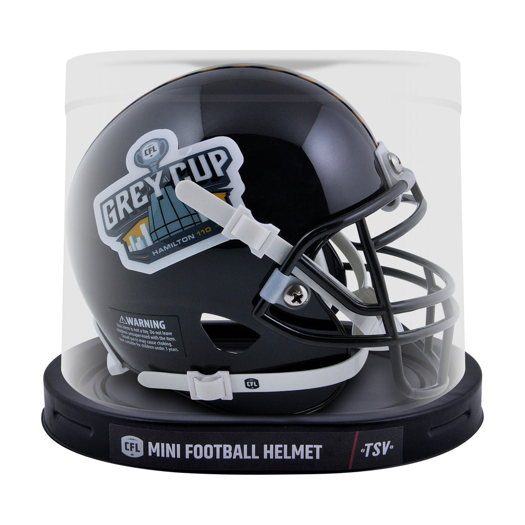 cfl football helmets for sale Grey Cup Mini Helmet – Tiger-Cats