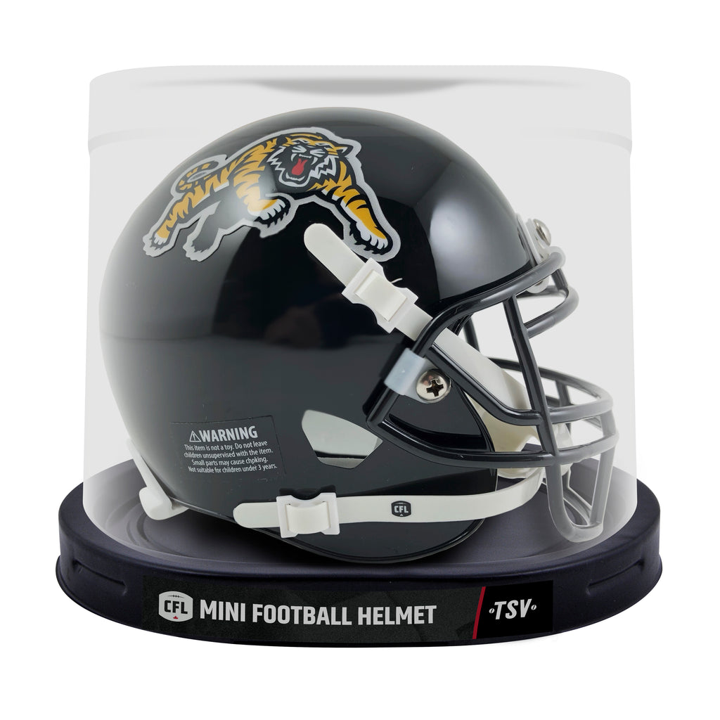 black cat football helmet Tiger-Cats Mini Helmet - Tiger-Cats