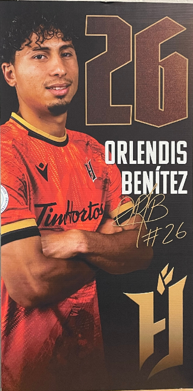 FORGE FC 2024 BENITEZ #26 Locker Room Sign