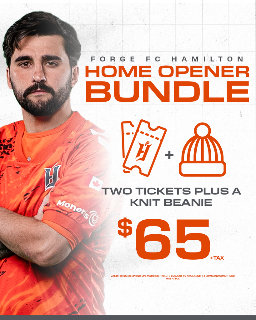 FORGE FC HOME OPENER BUNDLE (2 TICKETS + 1 BEANIE)