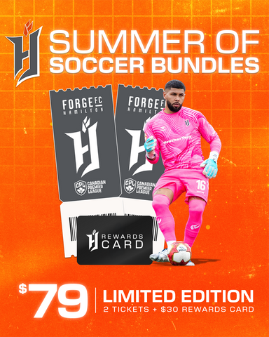 Forge FC Summer of Soccer Bundles (2 Tickets + $30 Rewards Card)