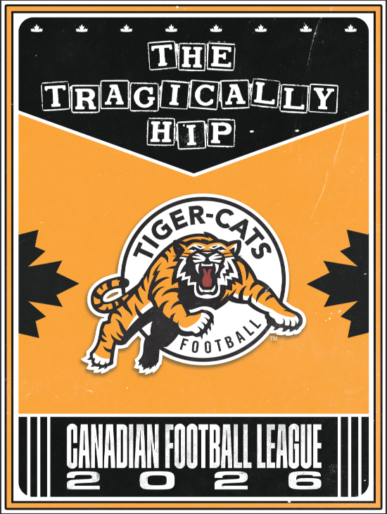 The Tragically Hip x Hamilton Tiger-Cats 18" x 24" Poster